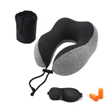 Load image into Gallery viewer, U-shaped Memory Cotton Pillow Magnetic Therapy Pillow Travel Camping Head Neck Support Cushion
